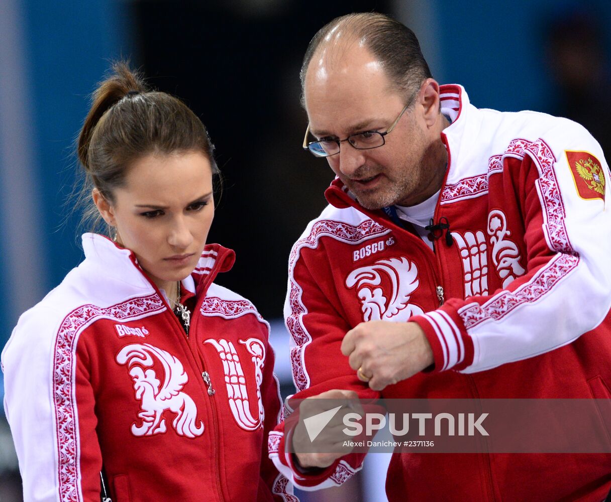 2014 Winter Olympics. Curling. Women. Day Four