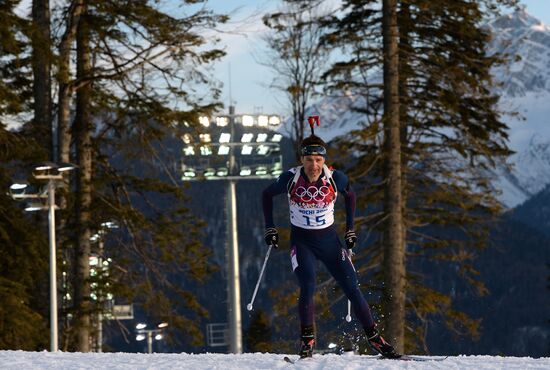2014 Winter Olympics. Biathlon. Men. Individual race