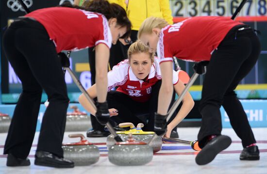 2014 Winter Olympics. Curling. Women. Day Four