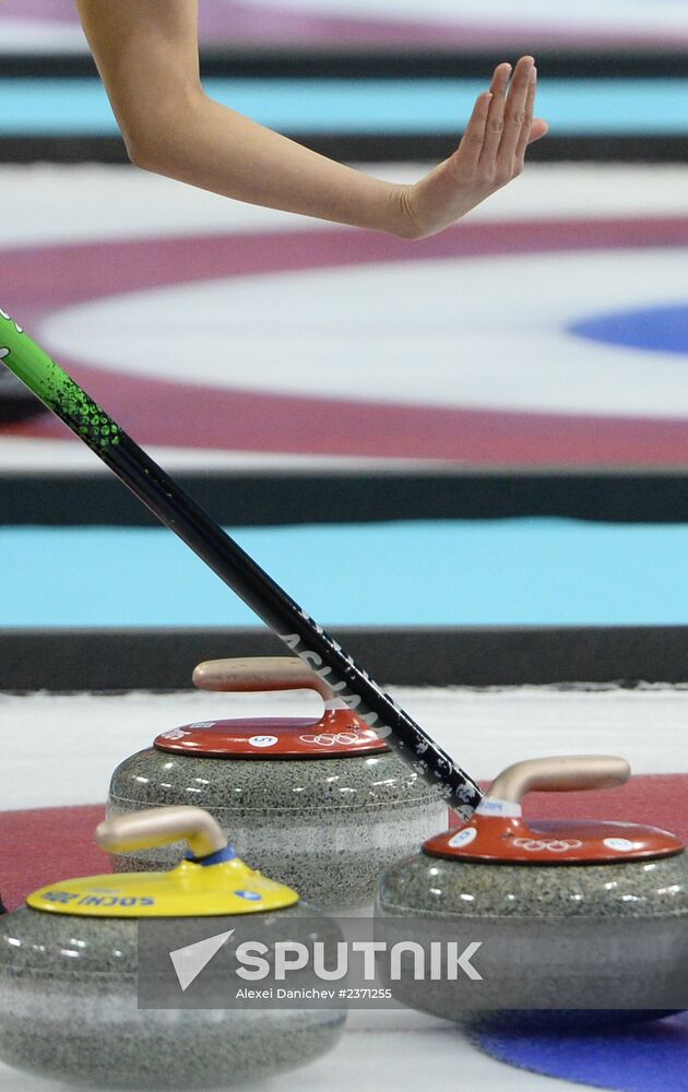 2014 Winter Olympics. Curling. Women. Day Four