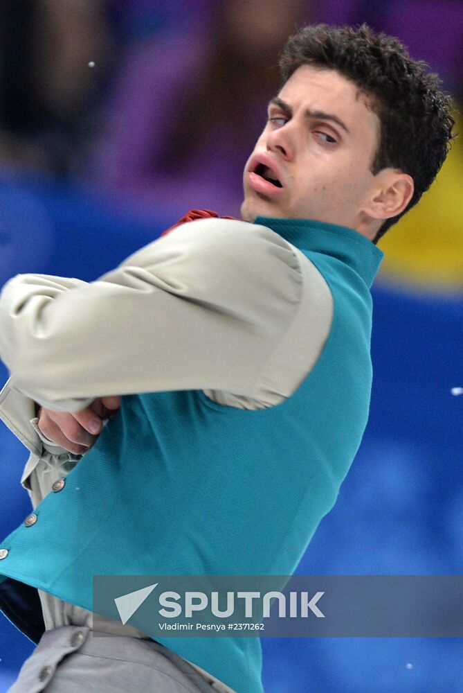 2014 Winter Olympics. Figure skating. Men's singles. Short program