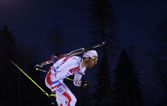 2014 Winter Olympics. Biathlon. Men. Individual race