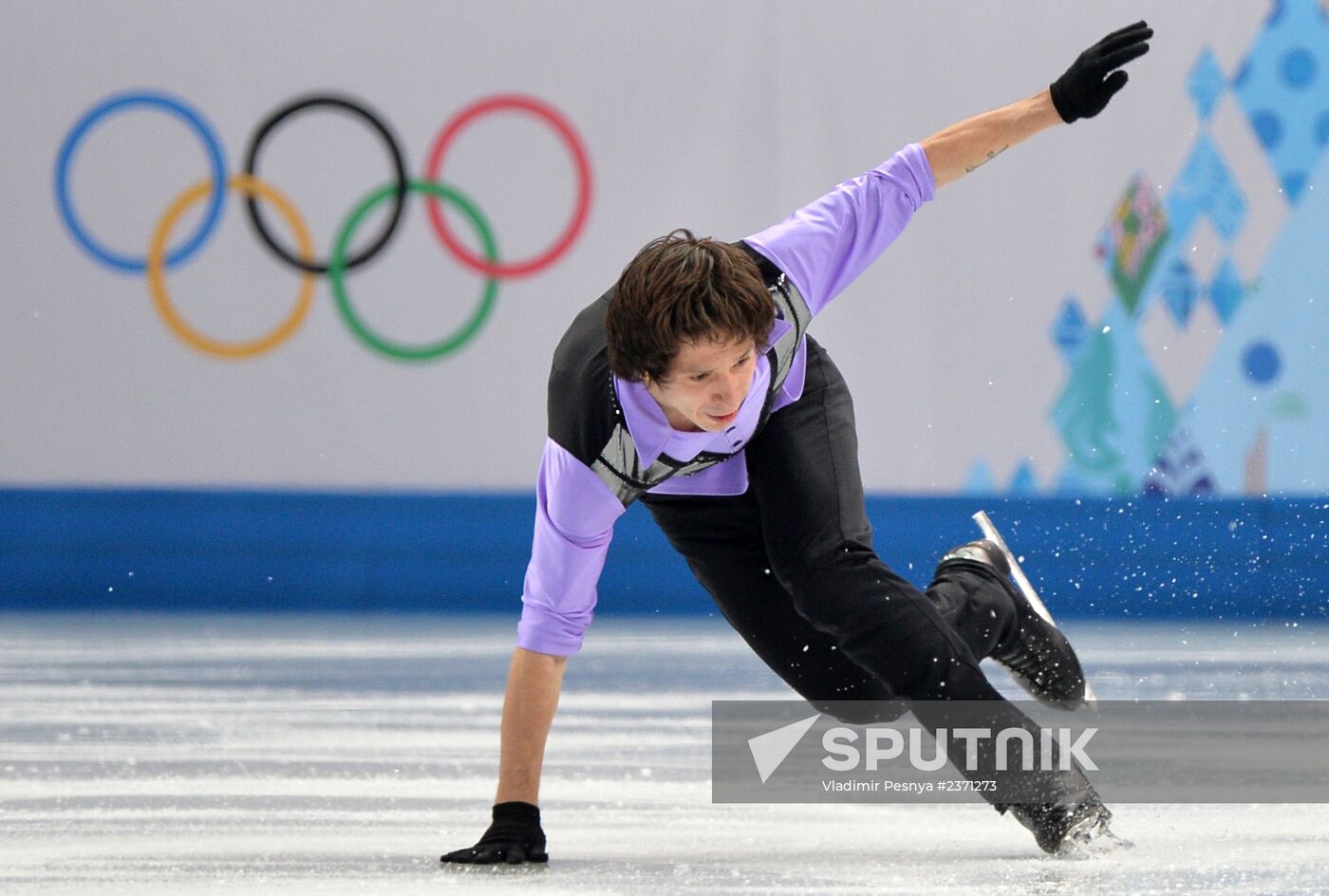 2014 Winter Olympics. Figure skating. Men's singles. Short program