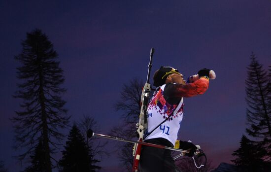 2014 Winter Olympics. Biathlon. Men. Individual race