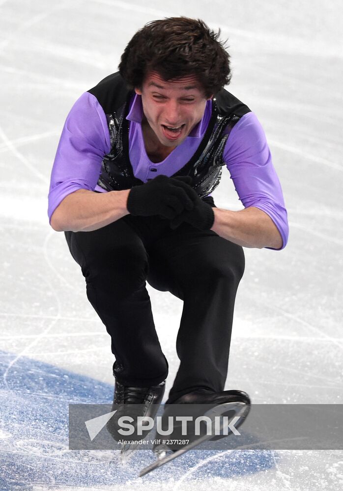 2014 Winter Olympics. Figure skating. Men's singles. Short program