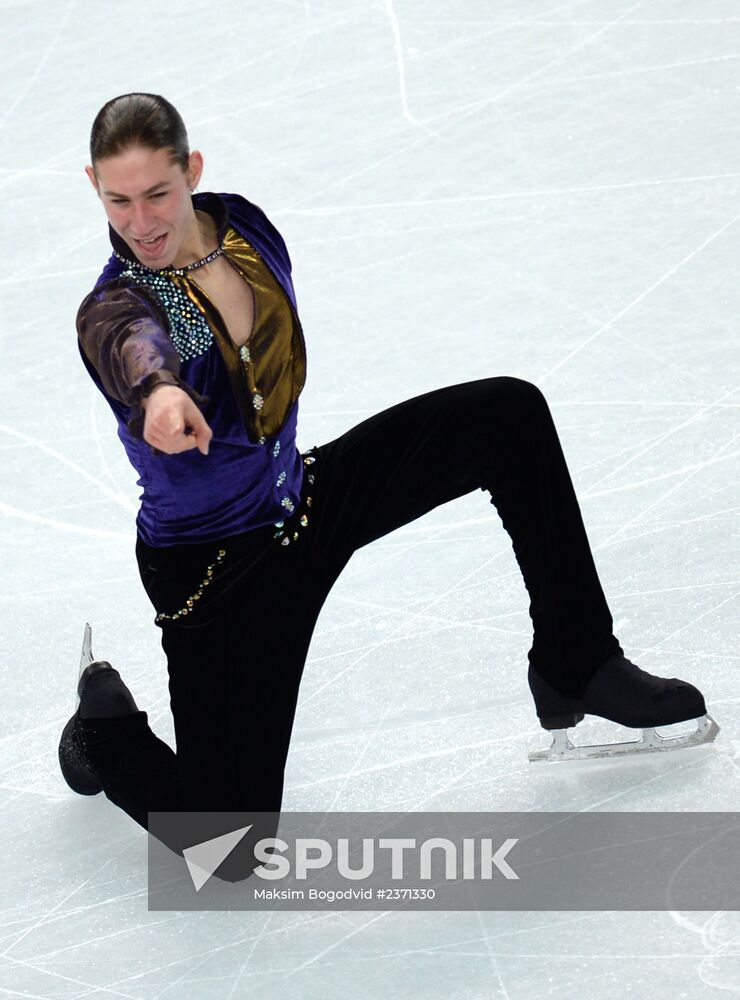 2014 Winter Olympics. Figure skating. Men's singles. Short program