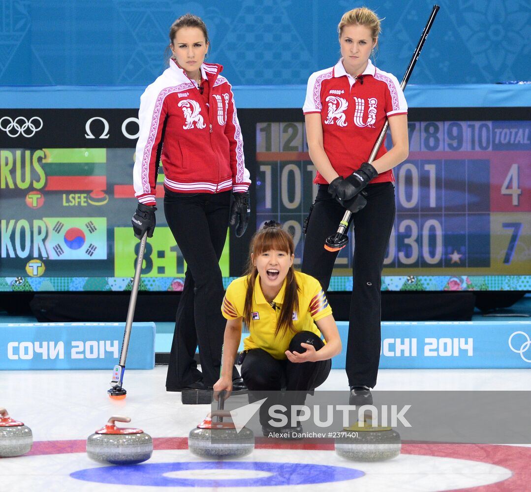 2014 Winter Olympics. Curling. Women. Day Four
