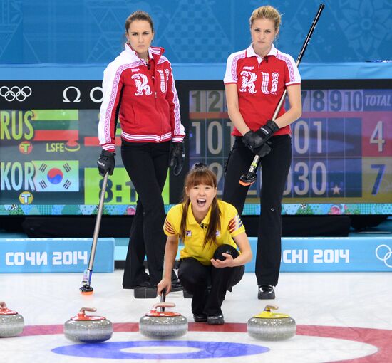2014 Winter Olympics. Curling. Women. Day Four