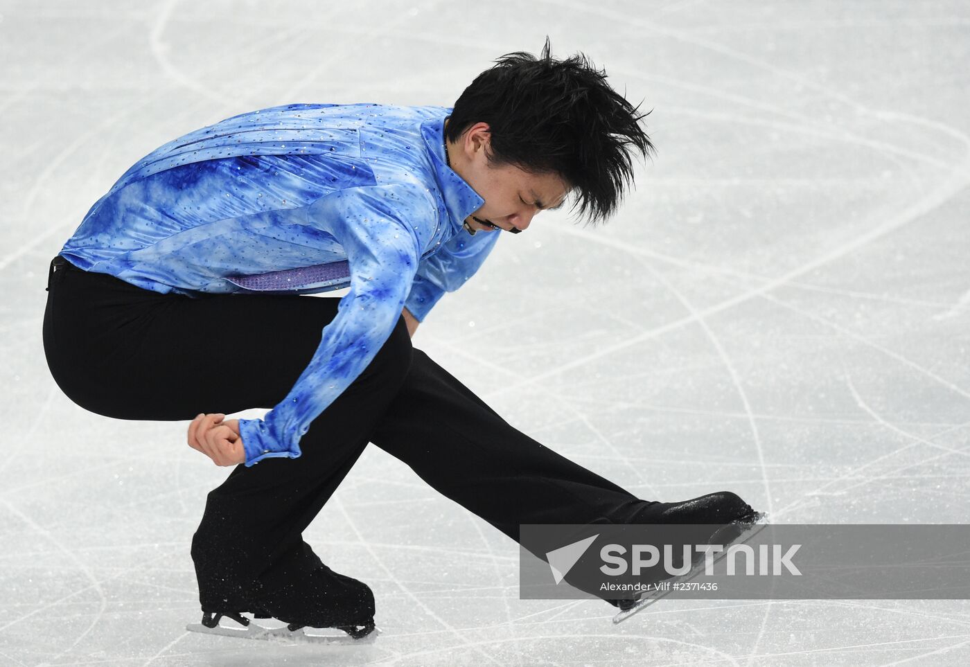 2014 Winter Olympics. Figure skating. Men's singles. Short program