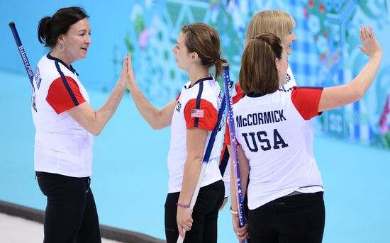 2014 Winter Olympics. Curling. Women. Day Four