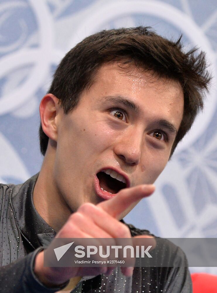 2014 Winter Olympics. Figure skating. Men's singles. Short program