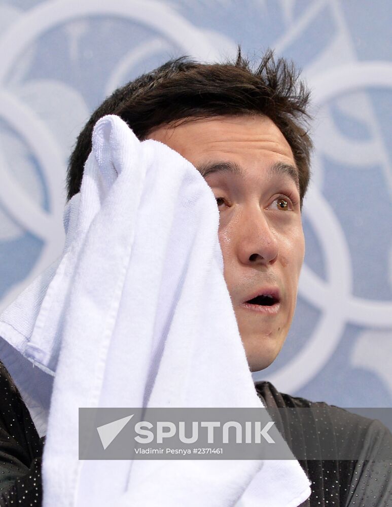 2014 Winter Olympics. Figure skating. Men's singles. Short program