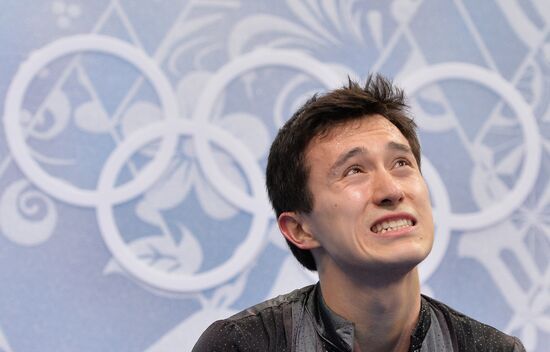 2014 Winter Olympics. Figure skating. Men's singles. Short program