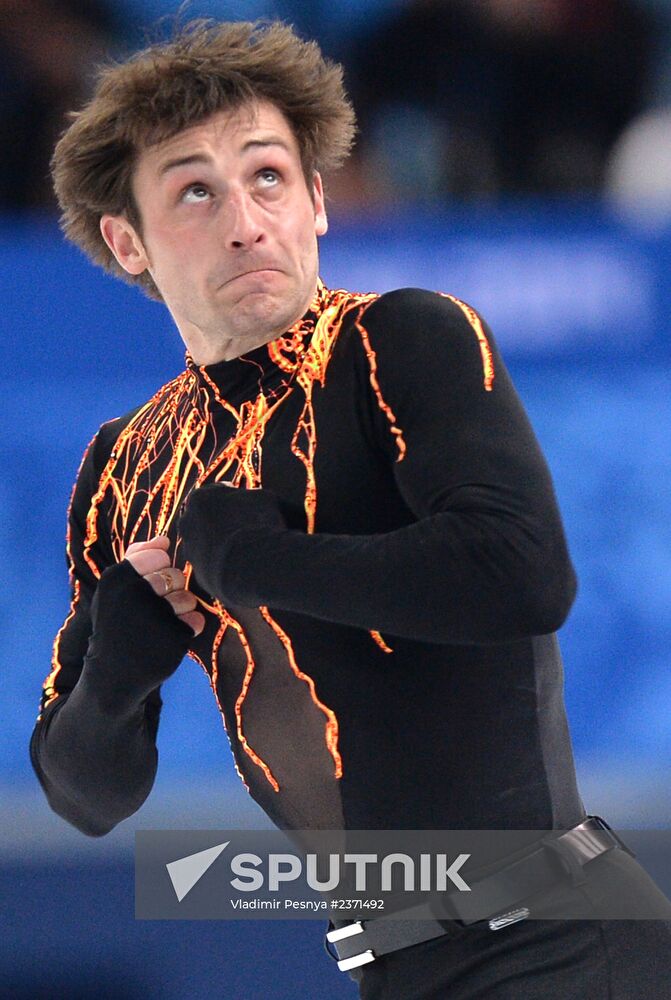 2014 Winter Olympics. Figure skating. Men's singles. Short program