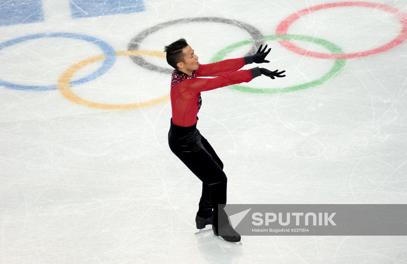 2014 Winter Olympics. Figure skating. Men's singles. Short program