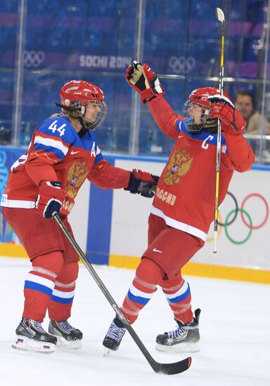 2014 Winter Olympics. Ice hockey. Women. Sweden vs. Russia