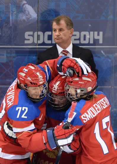 2014 Winter Olympics. Ice hockey. Women. Sweden vs. Russia