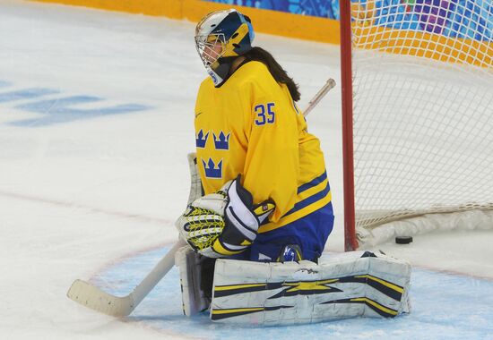 2014 Winter Olympics. Ice hockey. Women. Sweden vs. Russia