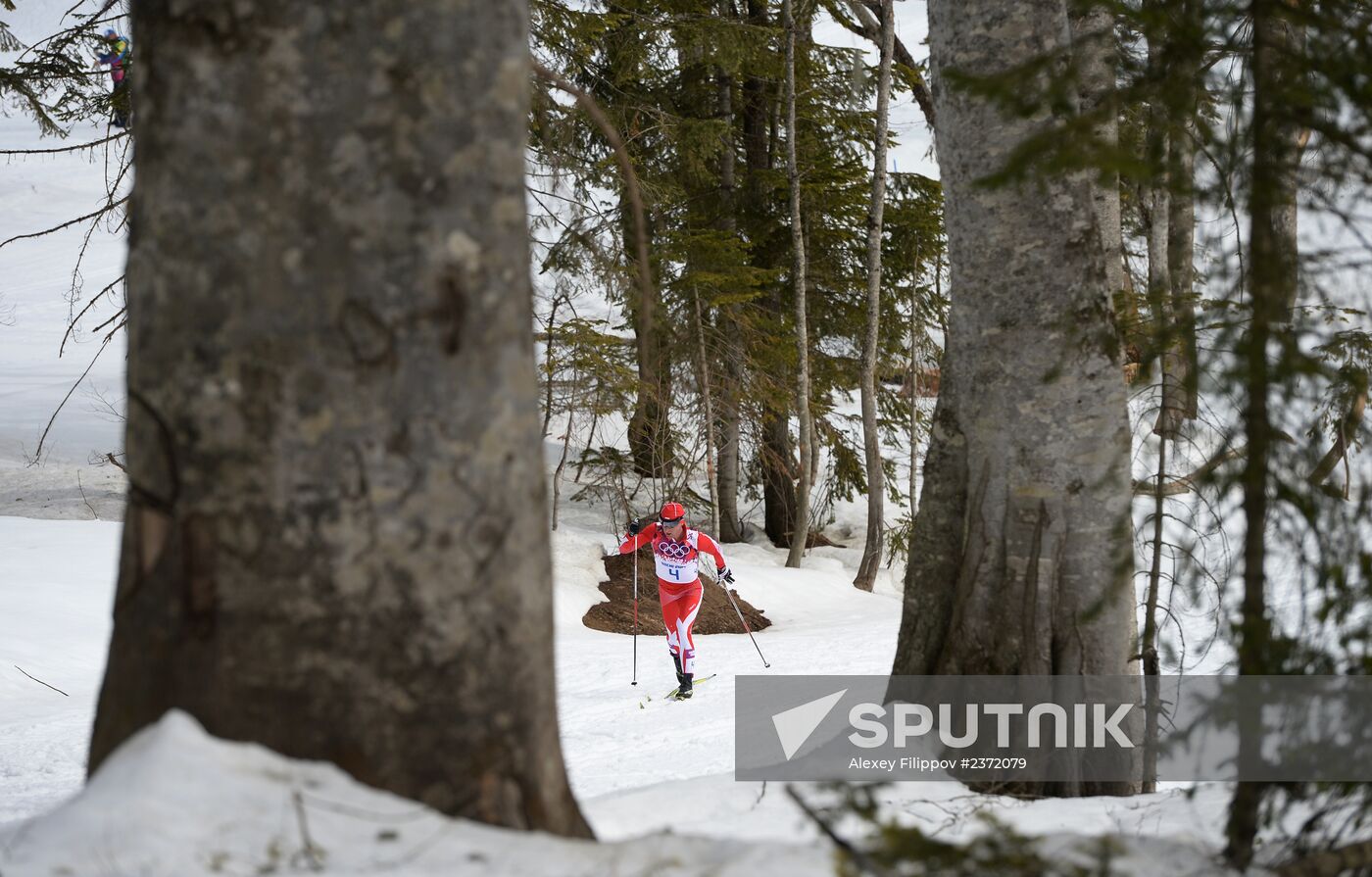 2014 Olympics. Cross-country skiing. Men. Individual race