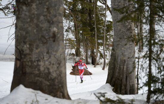 2014 Olympics. Cross-country skiing. Men. Individual race