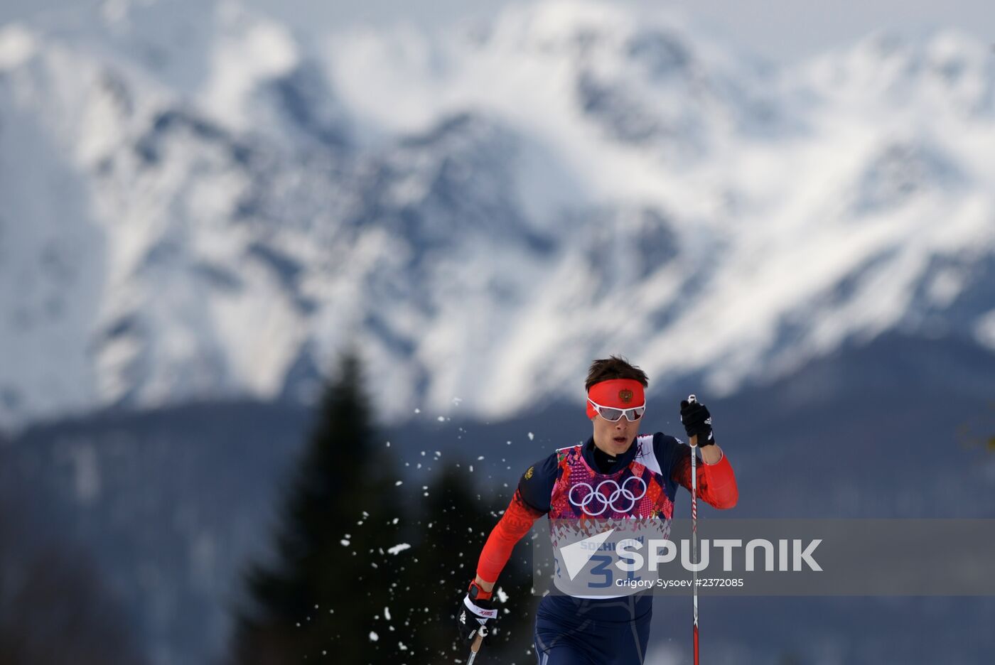 2014 Olympics. Cross-country skiing. Men. Individual race