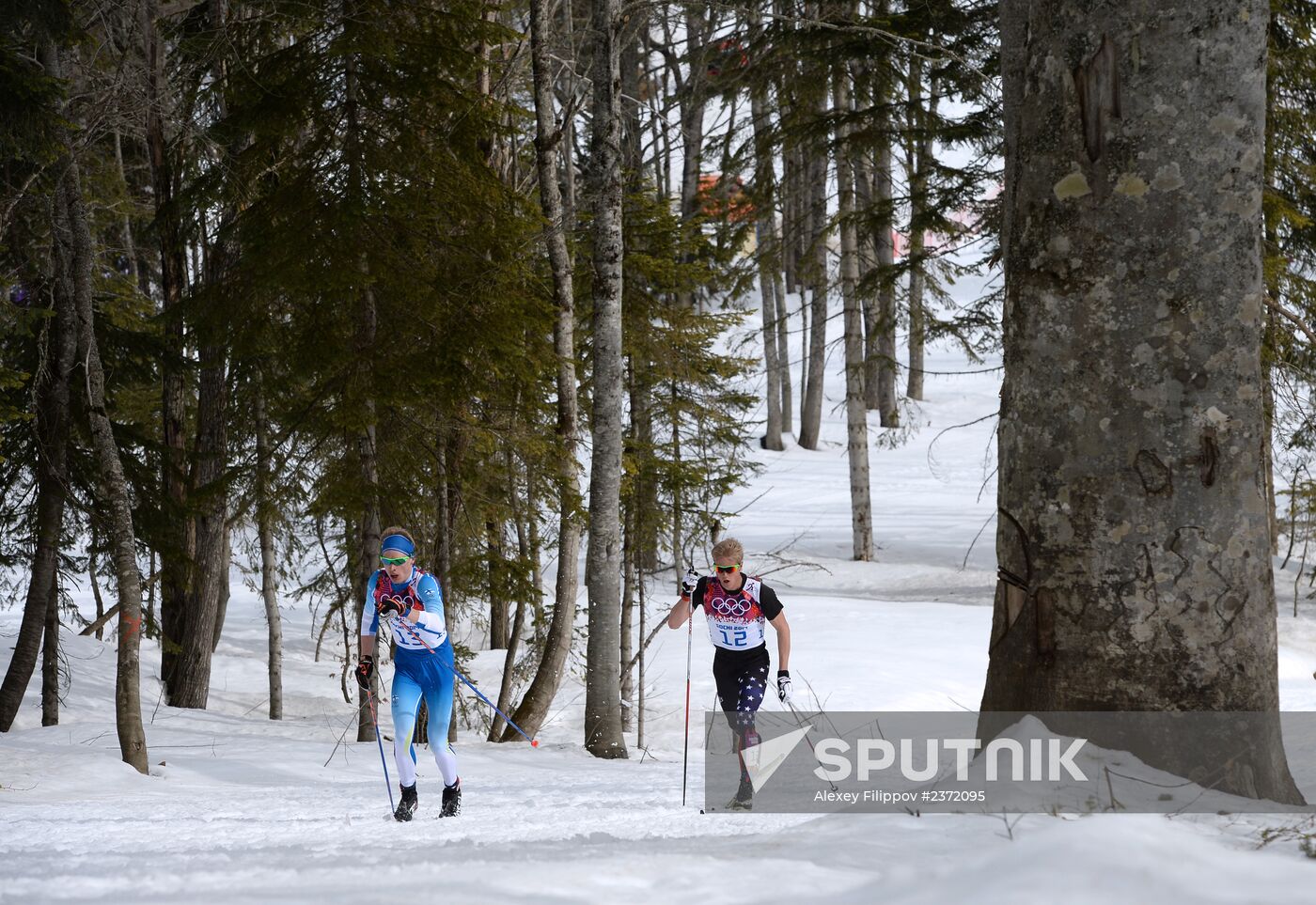 2014 Olympics. Cross-country skiing. Men. Individual race