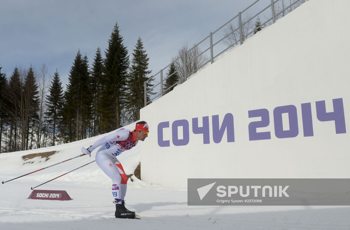 2014 Olympics. Cross-country skiing. Men. Individual race