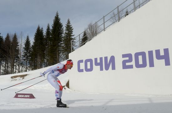2014 Olympics. Cross-country skiing. Men. Individual race