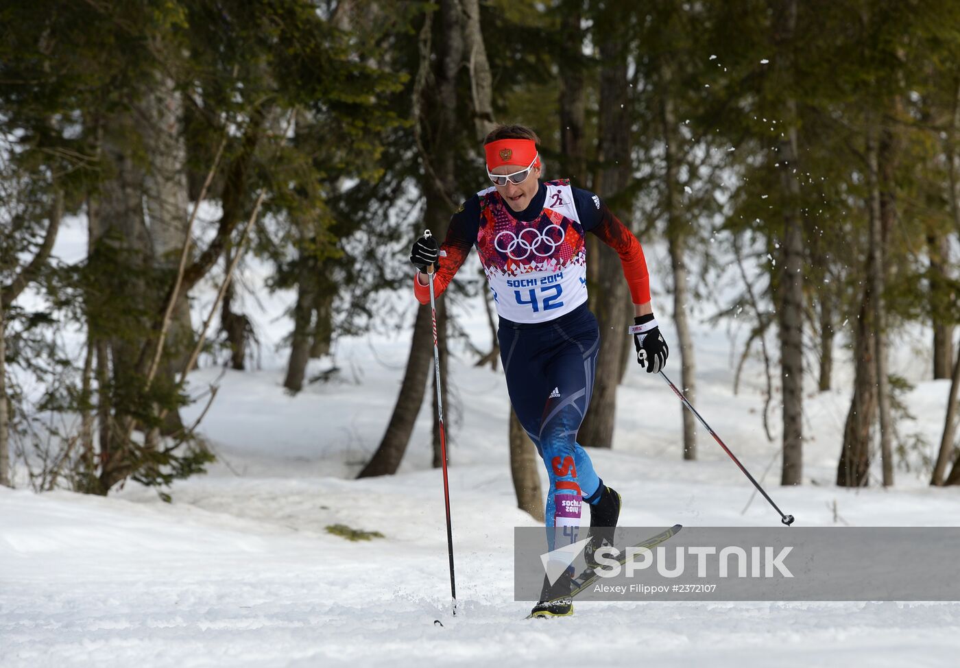 2014 Olympics. Cross-country skiing. Men. Individual race