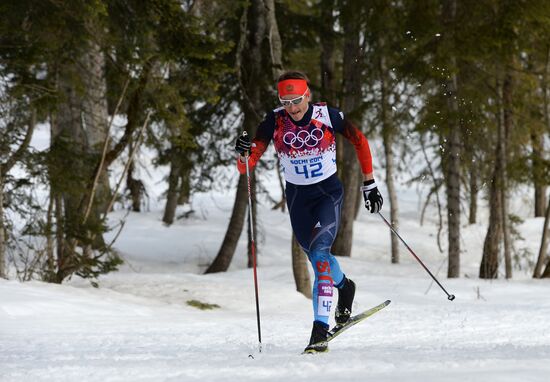 2014 Olympics. Cross-country skiing. Men. Individual race