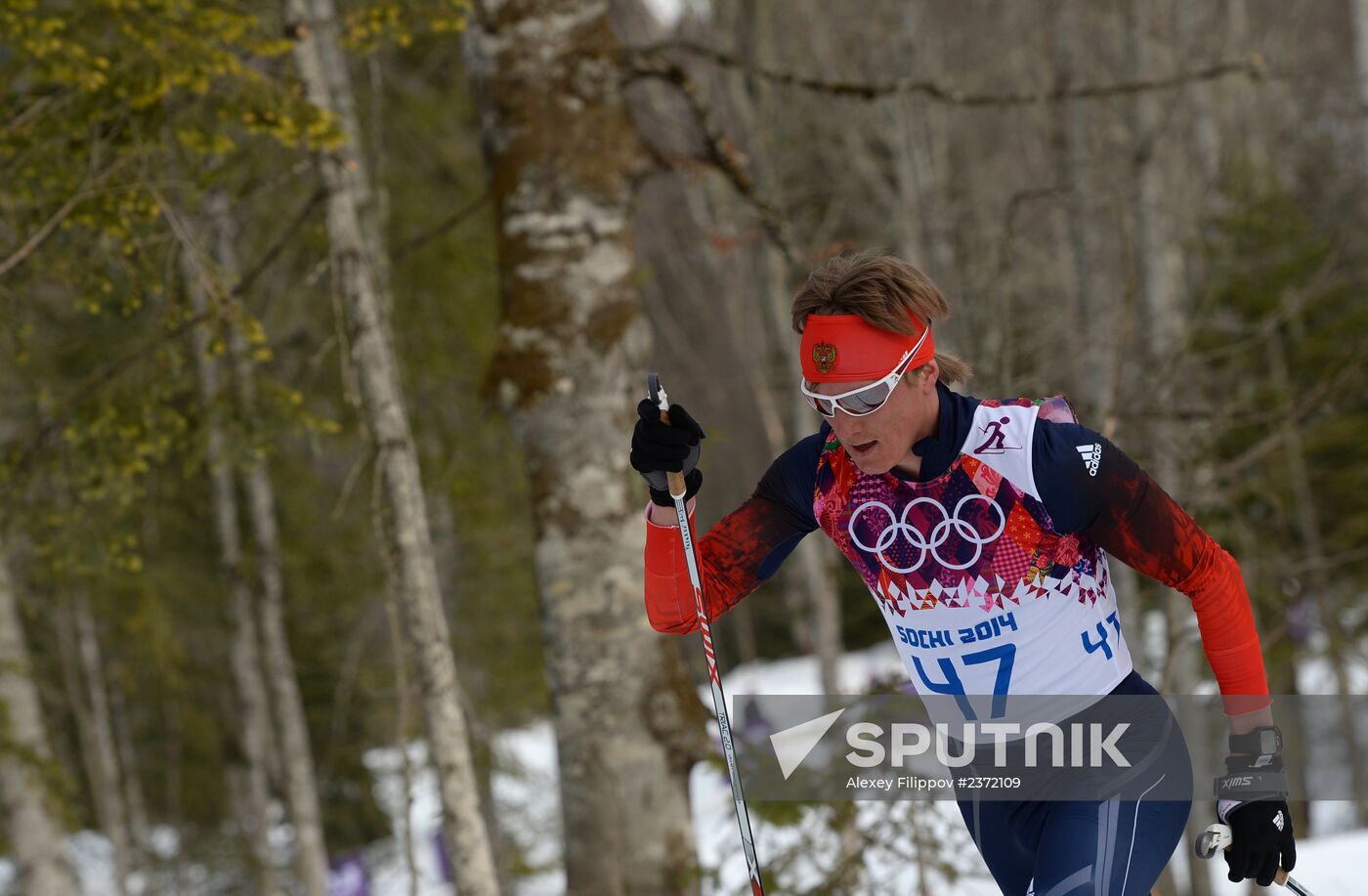 2014 Olympics. Cross-country skiing. Men. Individual race