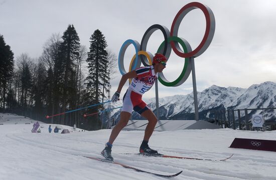 2014 Winter Olympics. Cross-country skiing. Men. Individual race