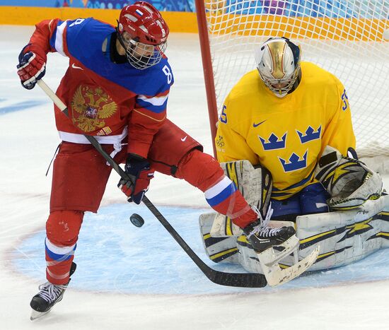 2014 Winter Olympics. Ice hockey. Women. Sweden vs. Russia
