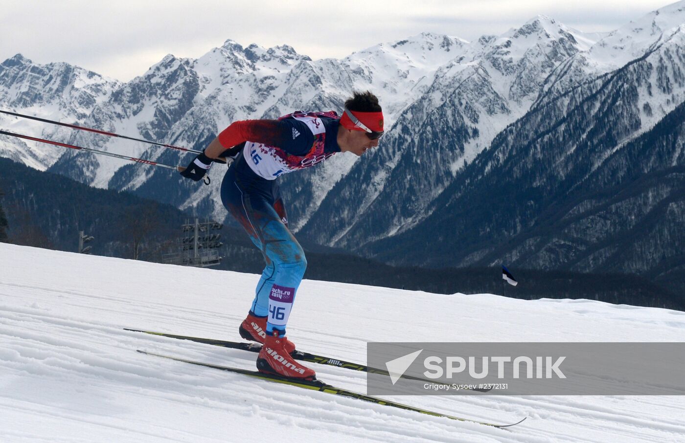 2014 Winter Olympics. Cross-country skiing. Men. Individual race