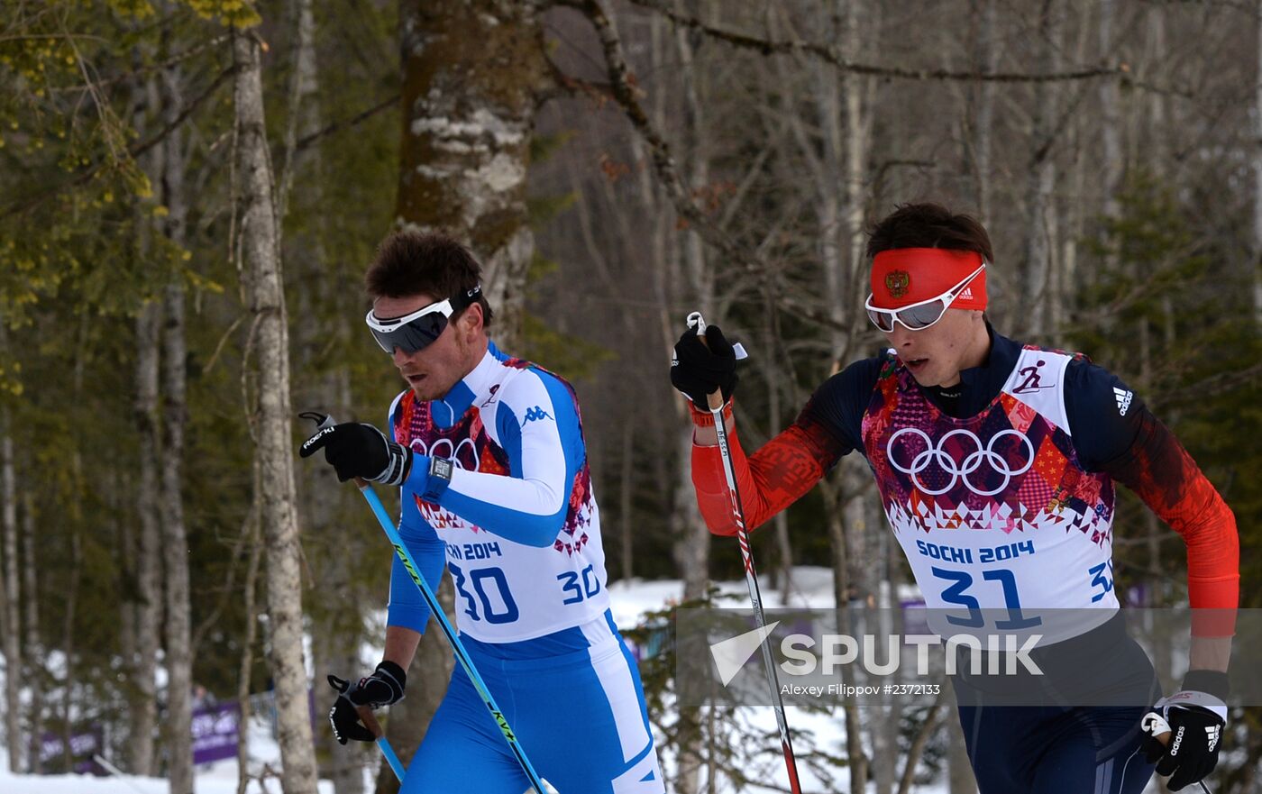 2014 Olympics. Cross-country skiing. Men. Individual race