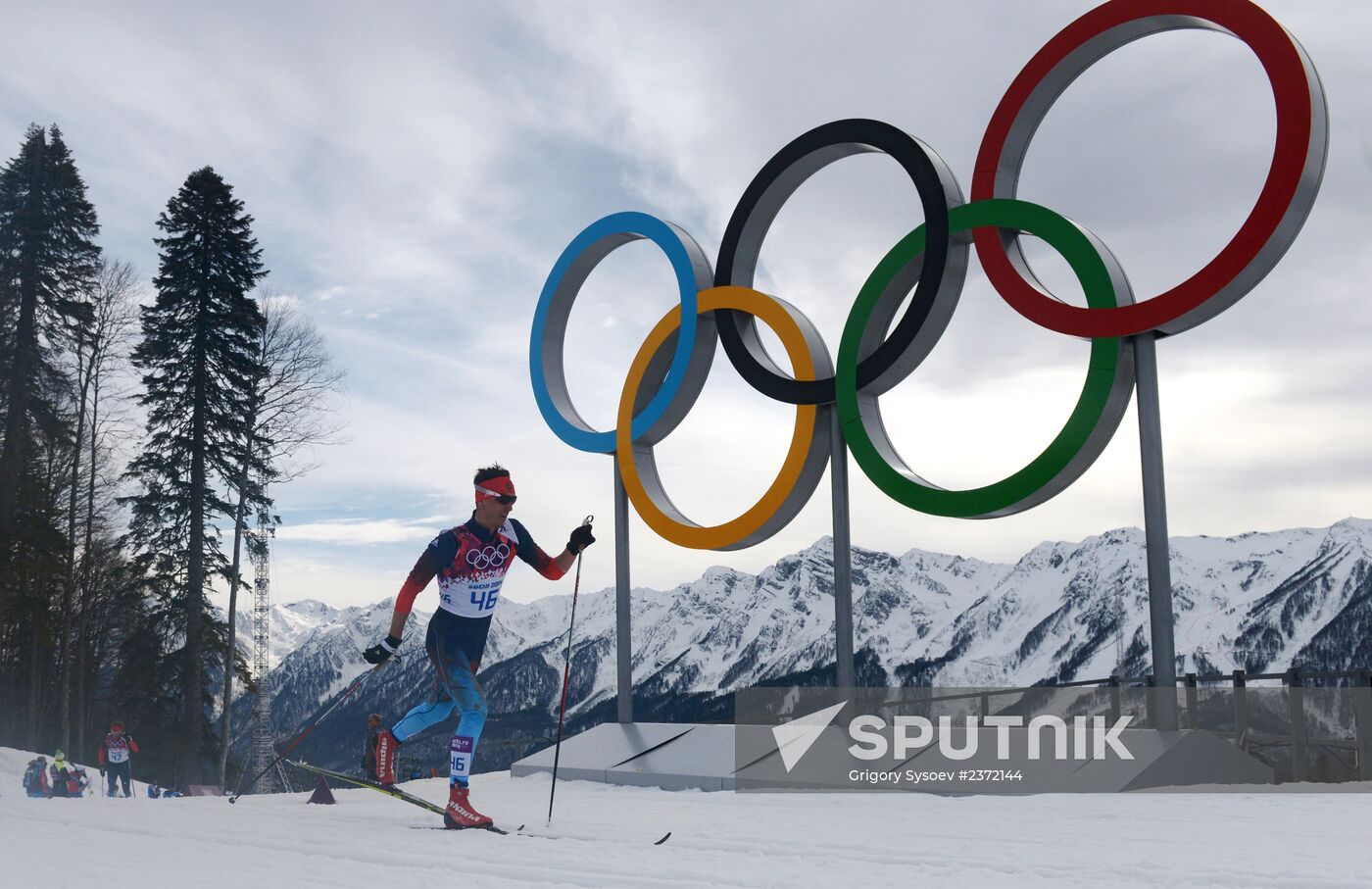 2014 Olympics. Cross-country skiing. Men. Individual race