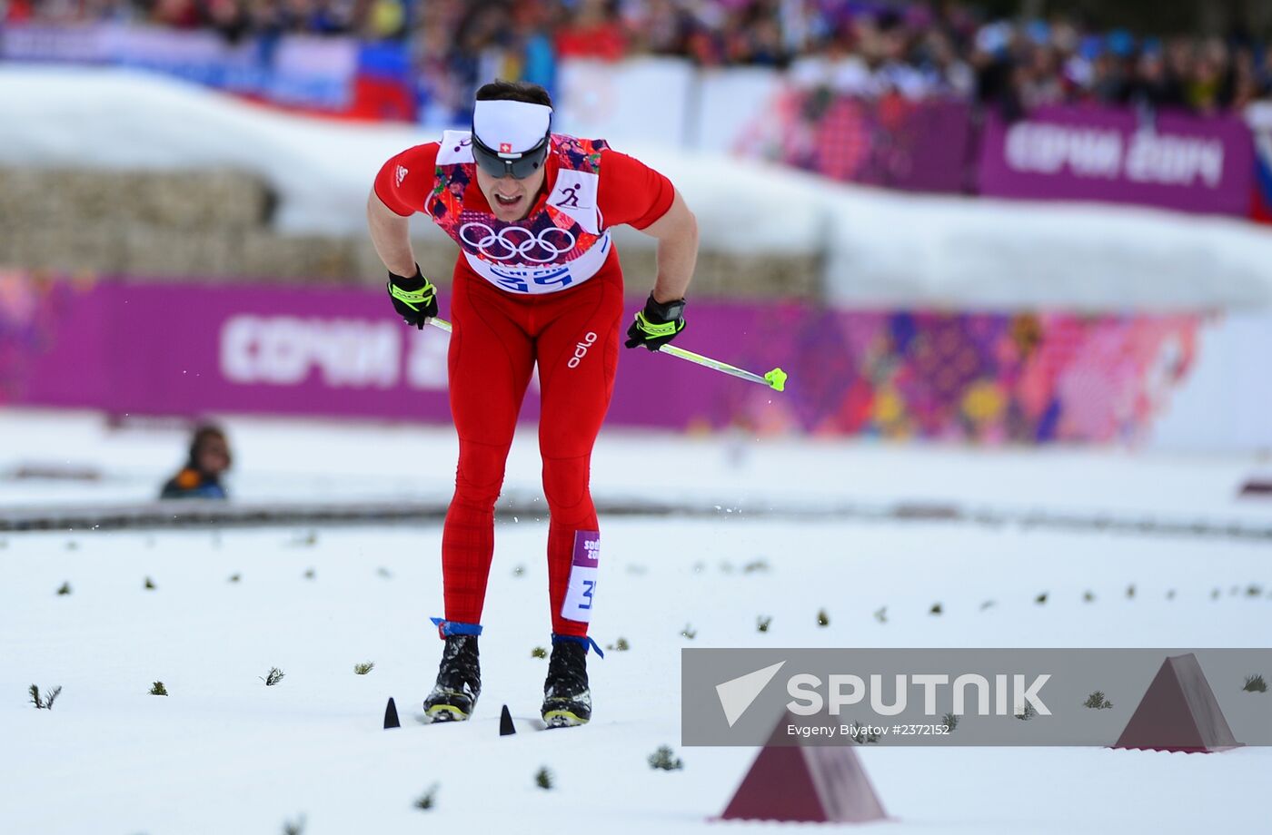 2014 Olympics. Cross-country skiing. Men. Individual race