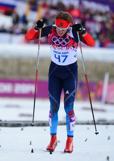 2014 Olympics. Cross-country skiing. Men. Individual race