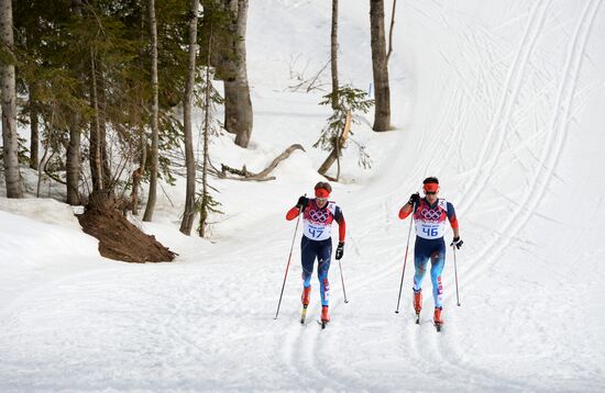 2014 Olympics. Cross-country skiing. Men. Individual race