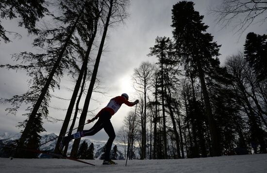 2014 Olympics. Cross-country skiing. Men. Individual race