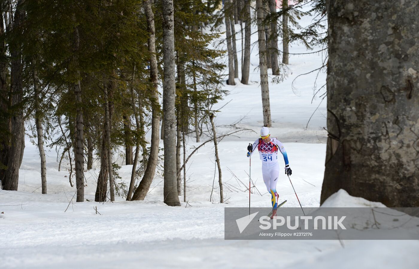 2014 Winter Olympics. Cross-country skiing. Men. Individual race