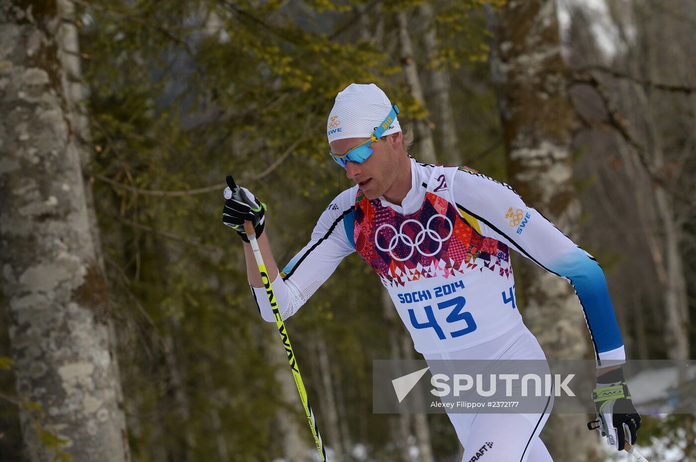 2014 Olympics. Cross-country skiing. Men. Individual race