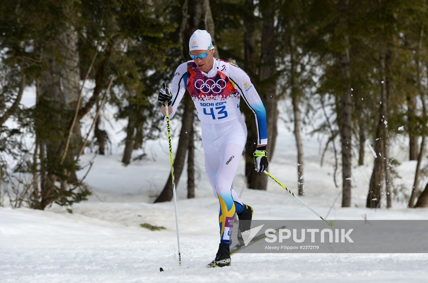 2014 Olympics. Cross-country skiing. Men. Individual race