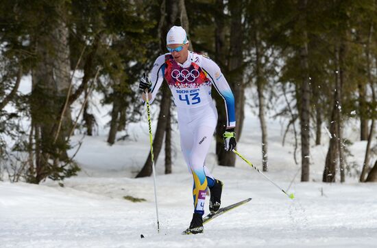 2014 Olympics. Cross-country skiing. Men. Individual race