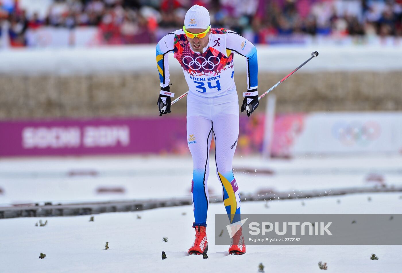 2014 Olympics. Cross-country skiing. Men. Individual race