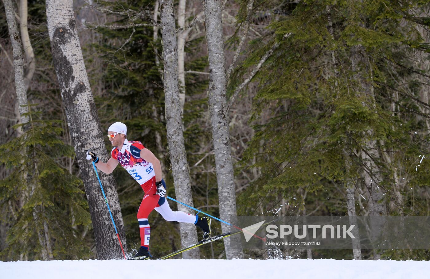 2014 Olympics. Cross-country skiing. Men. Individual race