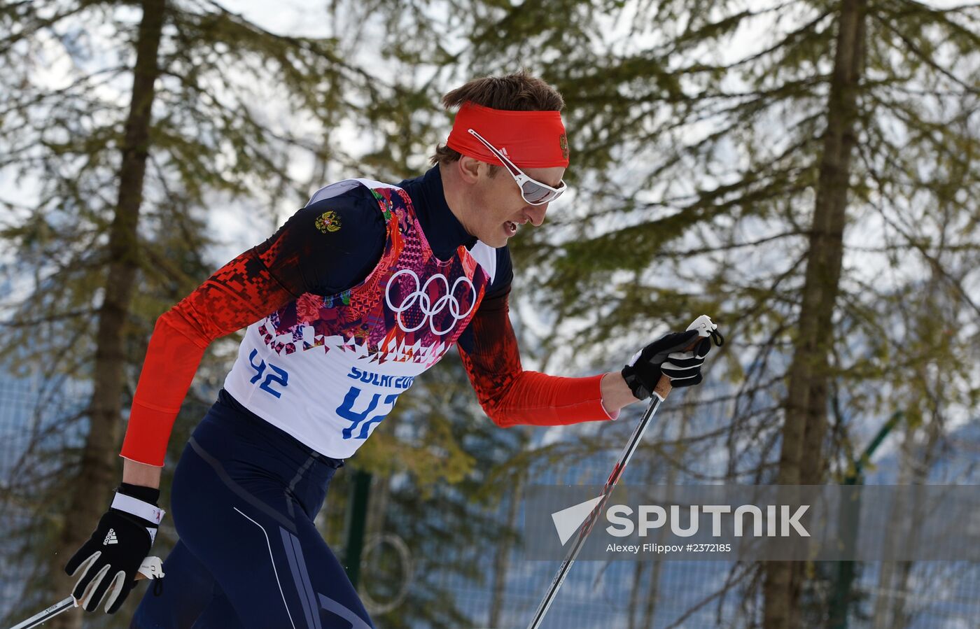 2014 Olympics. Cross-country skiing. Men. Individual race