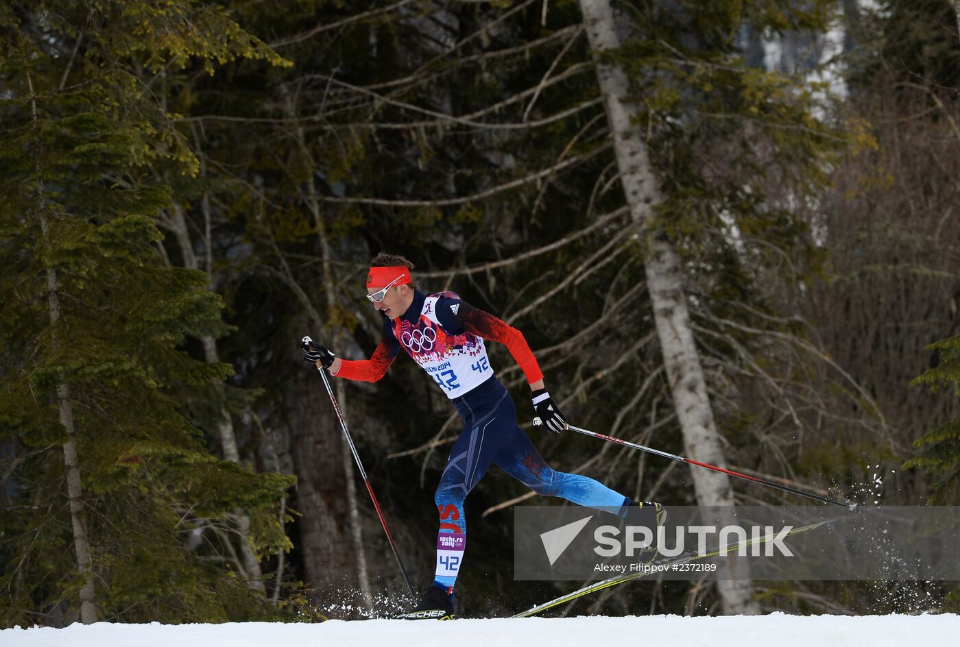 2014 Olympics. Cross-country skiing. Men. Individual race