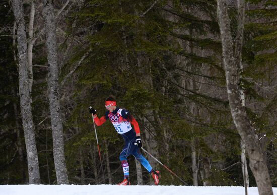 2014 Olympics. Cross-country skiing. Men. Individual race