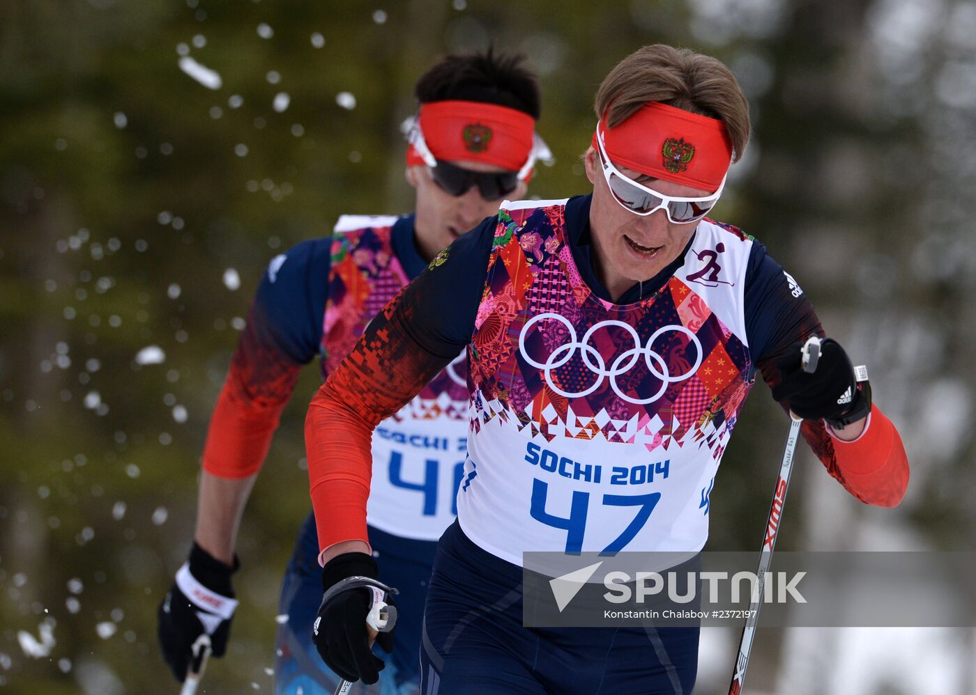 2014 Olympics. Cross-country skiing. Men. Individual race